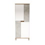 Hanah Home Armario Multiusos Nord - ND15-SW Blanco, Roble y Gris